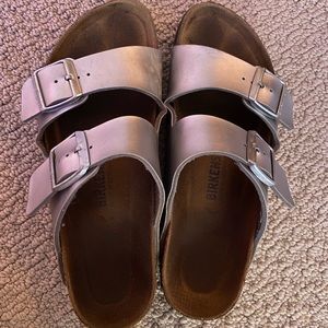 Silver Birkenstock’s